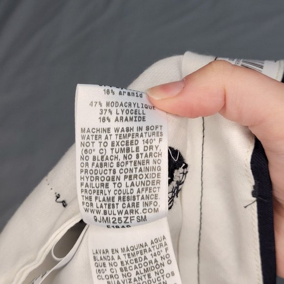 BULWARK FR Cargo Pants Men's Size Measures 40x30 Navy Flame Resistant - Picture 5 of 11